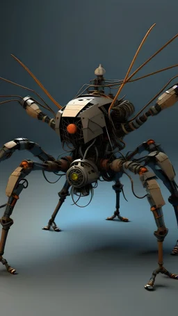 exploded veiw of spider robot