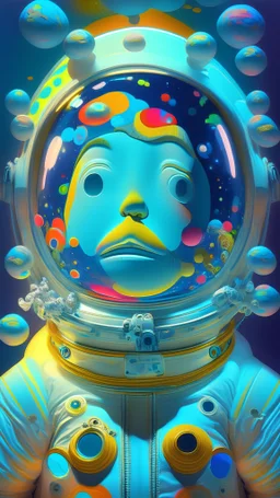 cartoon, portrait, style astronaut style Willem van Gogh style Takashi Murakami,photo realistic,lumen reflections,ray tracing,Cinematic Lighting, Studio Lighting, Soft Lighting, Volumetric, Dolby Vision, OpenGL, Dynamic pose, Cinematography by Banksy x Romero Britto