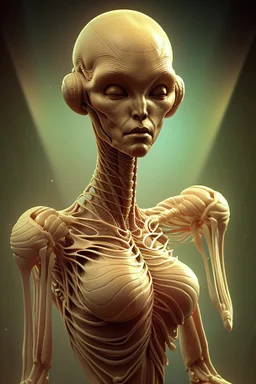 tall humanoid alien, 4k resolution, intricate details, ornate details, soft lighting, vibrant colors, retroanime, masterpiece, realistic