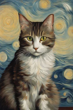 Porträt einer Katze von Van Gogh