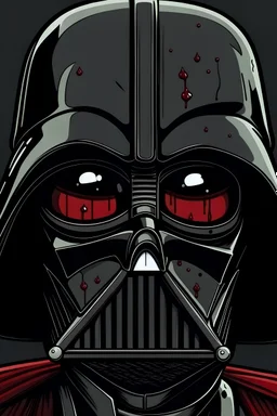 very weird and ugly darth vader crying