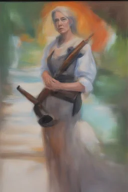 Eilish Bill, E. - oil painting by Zamphir Doodacuckachoo