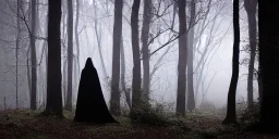 The camera pans through the dense, misty forest, the sound of twigs snapping and leaves rustling filling the air. A figure emerges from the shadows, hooded and cloaked, their face obscured by the darkness. FIGURE: (voiceover) The prophecy has been fulfilled. The chosen one has come. Cut to: INT. KING'S THRONE ROOM - DAY The figure enters the throne room, approaching the throne where the KING sits, his face obscured by shadows.