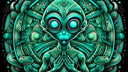 Hypnotic patten alien