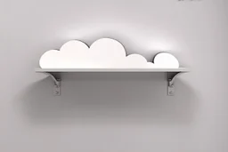 shelf brackets shaped like clouds