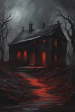 Back to Hell. horror setting. painted by Iris Compiet