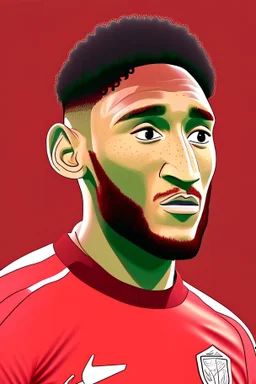 Joe Gomez English football player ,cartoon 2d