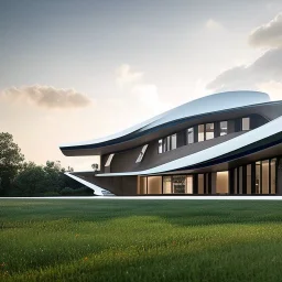 Perspectiva Casa campestre estilo Zaha Hadid