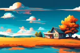 Digital paint isolated house