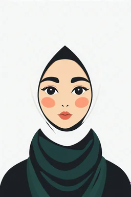 an svg icon for a female Muslim Arab user