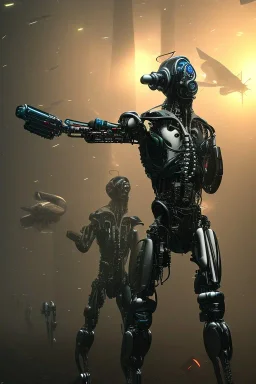 cyborg war, men, matrix style