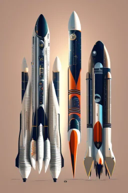 Space Rockets design, sophisticated, dominating design