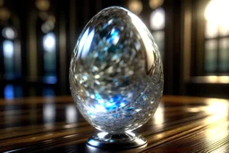 a magical beutiful clear glass egg with a amazing, stunning, dreamy Diamond any puppy inside, this must sparkling ad look gorgeous 3D, 8D, hyper photorealistic