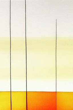 Abstract watercolour painting in the style of Agnes Martin. Pastel colours