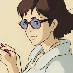 Thirty something mother of five, drawing on a sketchpad, glasses, brown hair, hazel eyes, Beautiful, cute, intricate, highly detailed, 8k, HDR, dynamic lighting, professional quality, post edit