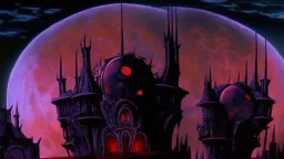 castle at night