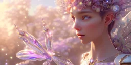 crystal subtle flower in a galactic ambiance beautiful fairy, transparent, delicate colors, in the foreground, full of details, smooth，soft light atmosphere, light effect，vaporwave colorful, concept art, smooth, extremely sharp detail, finely tuned detail, ultra high definition, 8 k, unreal engine 5, ultra sharp focus