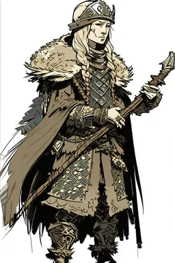 Girl Archer concept art, small head