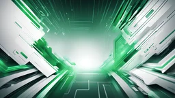 abstract cyber background for presentation content slide white overall on center with green