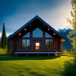 Alaska log cabin