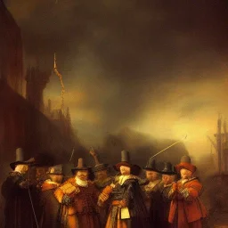 Rembrandt magic castle rain