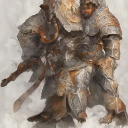 dnd, dwarf, priest, heavy armour, portrait, only face, close up, watercolour