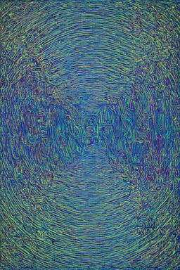 loops of craving and emptiness; neo-surrealistic optical art