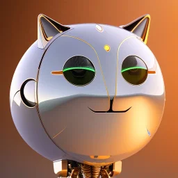 beautiful transparent smooth realistic Japanese robot cat, extremely sharp detail, finely tuned detail, ultra high definition, 8 k, unreal engine 5, ultra sharp focus, accurate wings, in flying mode