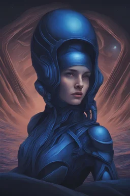 Dune-Lady Jessica is in labor and Alia is born, Eyes blue and blue, Alexandro Jodorowsy Art,Juan Gimenez Art,Space Art,Sci-Fic Art,Dark Influence,NijiExpress 3D v2,Kinetic Art,Datanoshing,Oil painting,Ink v3,Splash style,Abstract Art,Abstract Tech,CyberTech Elements,Futuristic,Epic style,Illustrated v3,Deco Influence,Air Brush style,drawing