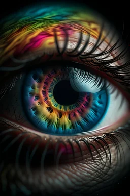 Hallucination in a eye