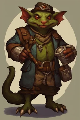 a kobold artificer from dnd