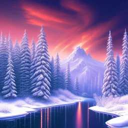 Snowy mountains