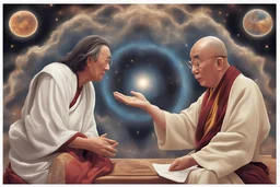 mutassad meg a szimulált valóságot, az univerzum teremtését Jézus találkoznak Dalai Láma