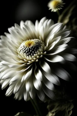 , Beauty, white, art, chrysanthemum, potrait