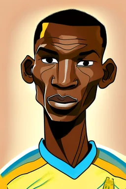 Ibrahima Konate French-Malian footballer ,cartoon 2d