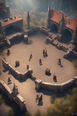 fantasy medieval fighting arena