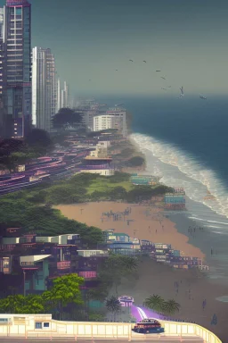 Modern futuristic Mumbai marine drive