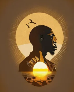 Black man under the sun design