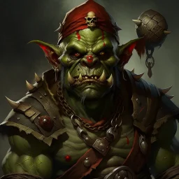 Large pirate orc dnd digital art