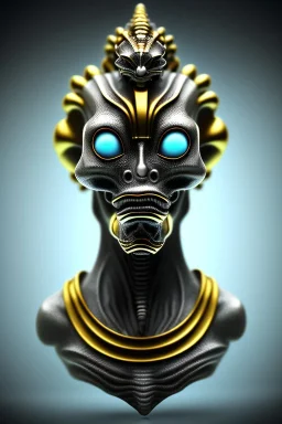 Silver alien, head, wicked, black eyes, blood, 8k, finely detailed, photo realistic, Anunnaki black male African Egyptian alien, cracks in the voodoo head, wicked,Asian turquoise eyes, crown, Elephant, 8k, finely detailed, photo realistic, tiger turquoise skull head gold dragon space alien sun skeleton gold gorilla silver crown silver eyes