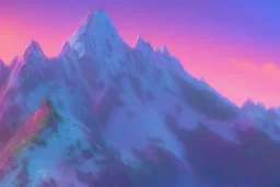 sunset mountain with nice shading