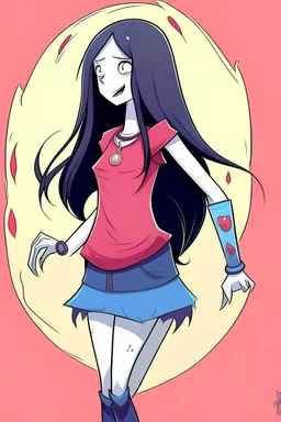 marceline vampire adventure time cartoon style