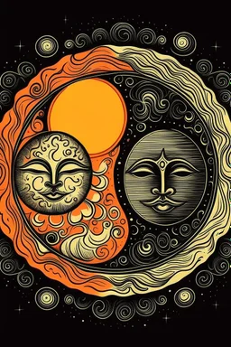 The moon and the sun unites