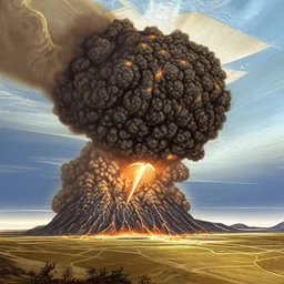 The moment of the meteorite impact 65 million years ago