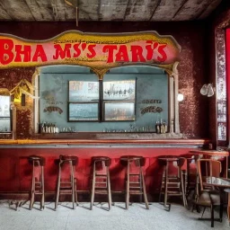 A bar in Communist Romania called "Big John's bar" in the style of Turner