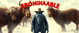 movie poster, soap opera, cowboy Abominable Yeti