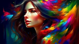 Beautiful art painting colors