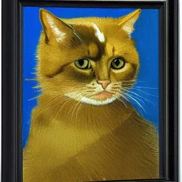 Portrait of a cat by Van Gogh