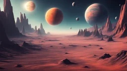 wallpaper of a alien planet