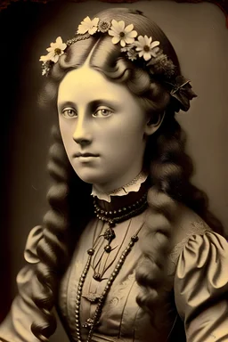 a Victorian photograph of saint Agnes
